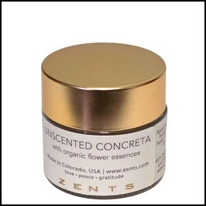 Zents Unscented Concreta Reparative Balm with Organic Flower Essences .25 oz 7g